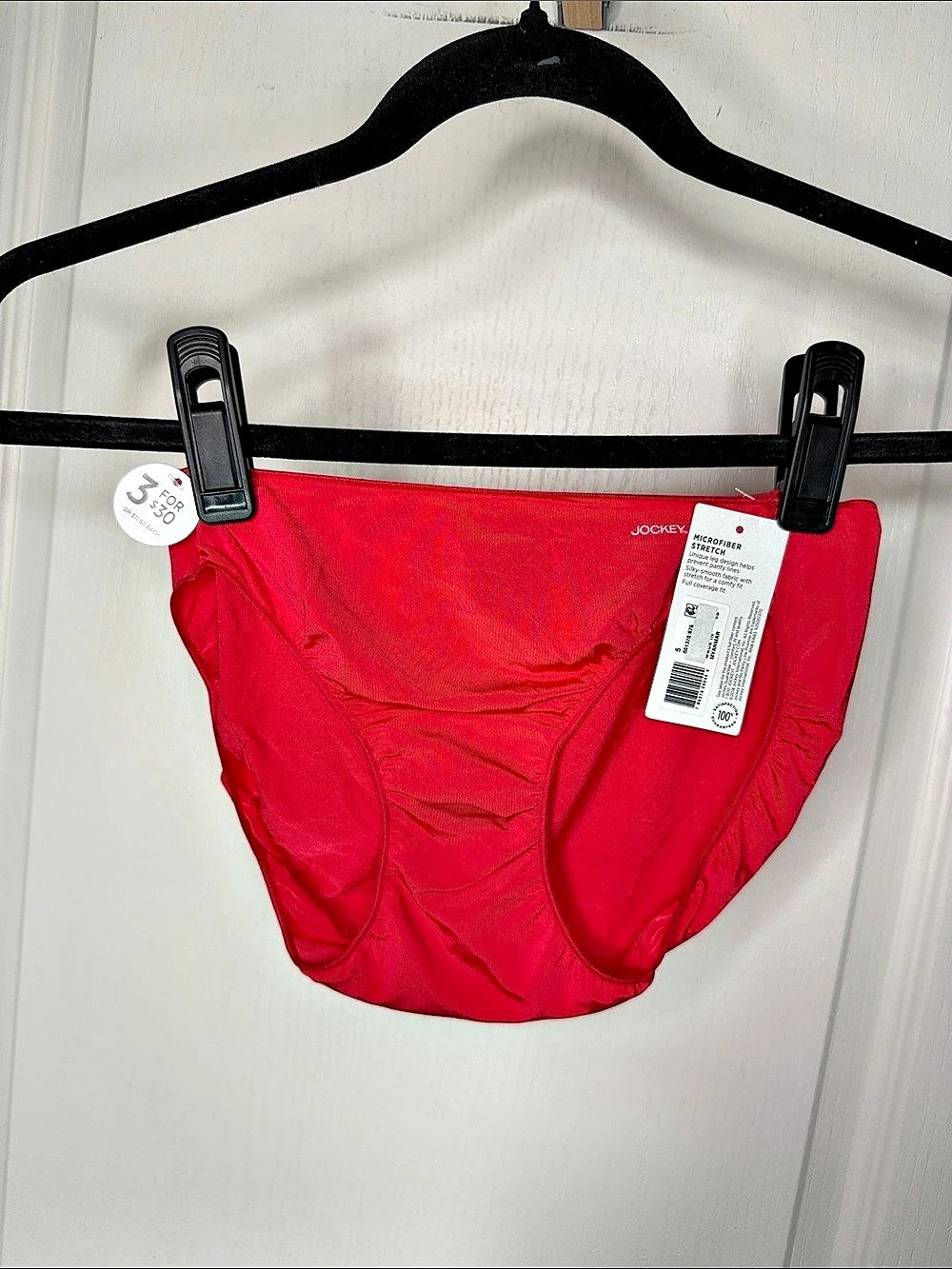 Jockey No Panty Line Promise Microfiber Stretch Bikini 3-Pack Size 5